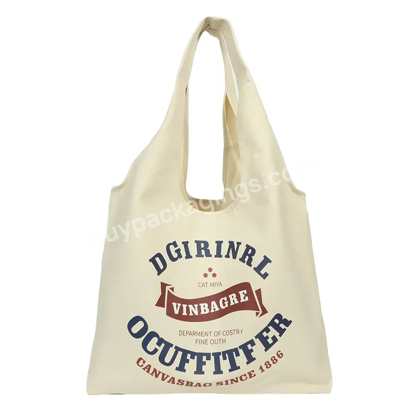 Large Capacity Eco-friendly Design Printed Durable High Quality Organic Tote Cartoon Pattern Canvas Bags For Shopping