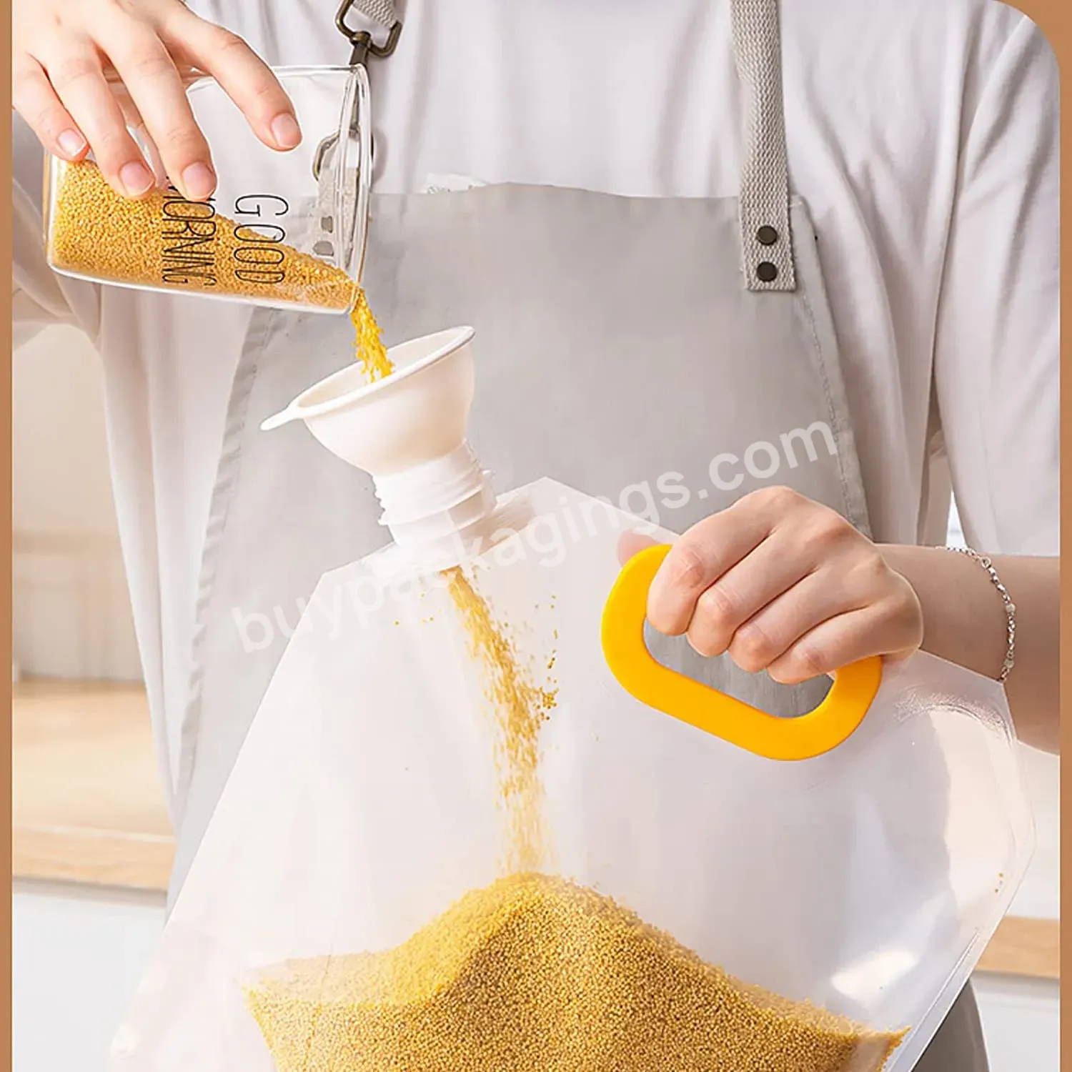 Large Capacity Grain Moisture Proof Stand Up Pouch 1kg 5kg Rice Packaging Bags Drinking Water Bag With Handle Spout Pouch - Buy Large Capacity Grain Moisture Proof Stand Up Pouch,1kg 5kg Rice Packaging Bags,Drinking Water Bag With Handle Spout Pouch.