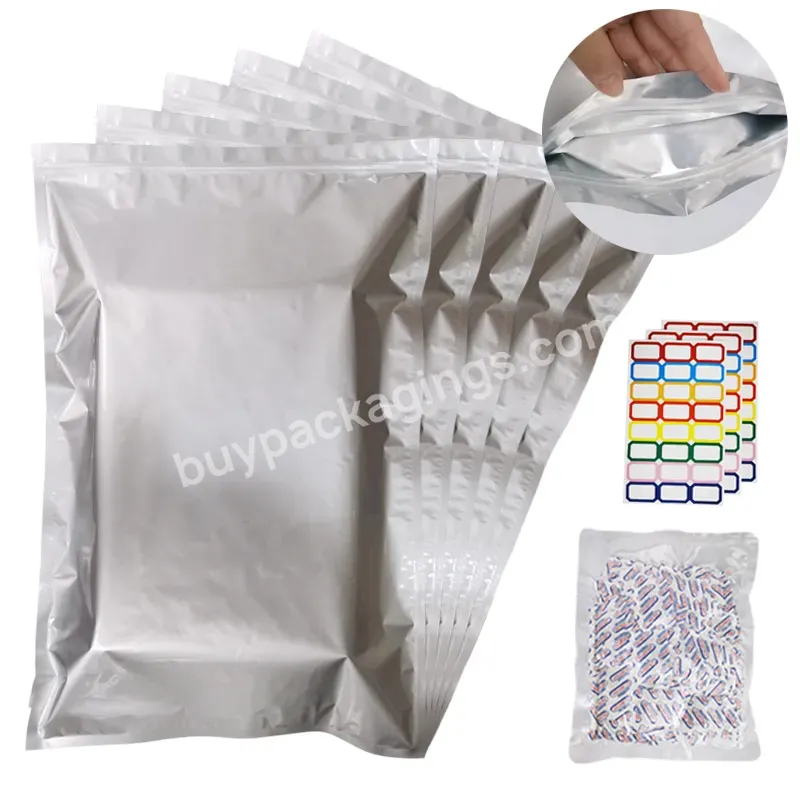 Large Light-proof And Moisture-proof Aluminum Foil Self-sealing Bag Vacuum Bag For Food Packaging - Buy The Pet Food Packaging Bag Can Be Sealed Repeatedly,Customized Plastic Packaging Bag,Polyester Film Bag With Zipper.
