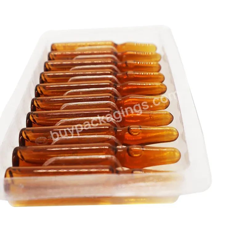 Large Pet Clear Ampoule Tray For 2ml,3ml,5ml,10ml / Vial Plastic Packing Tray Medical Disposable - Buy Plastic Tray Of 5ml Ampoule,2ml Vial Tray,Plastic Tray Vial.