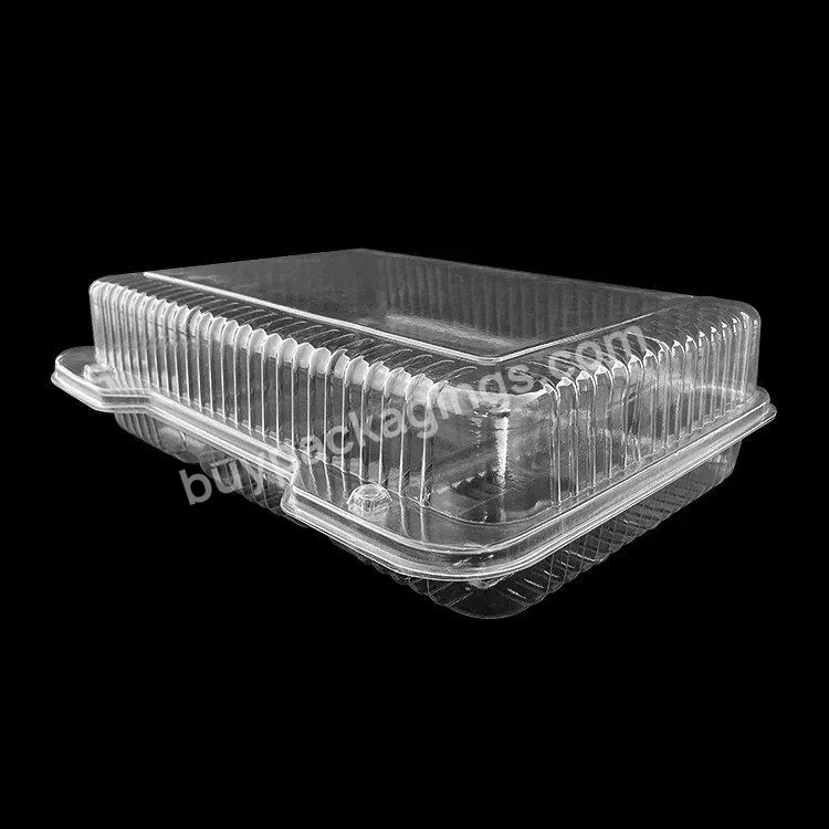 Large Rectangular Plastic Food Packaging Disposable Compartment Clear Pet Clamshell Plastic Fruit Pastry Packaging - Buy Large Rectangular Plastic Food Packaging For Fruit,Disposable Compartment Clear Pet Clamshell Pastry Packaging,Pet Clamshell Plas