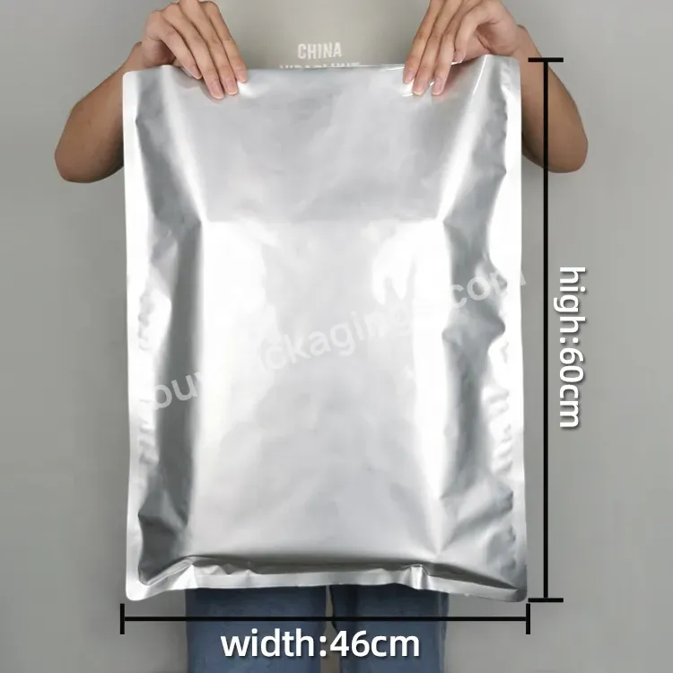 Large Size Light-proof Aluminum Foil Vacuum Bag With Zipper Bread Feed Packaging Bag - Buy High Barrier Sealed Bag For Fertilizer,Good Barrier Anti-odor Sealed Plastic Bag,Customization Of Cat Litter Packaging Bag.