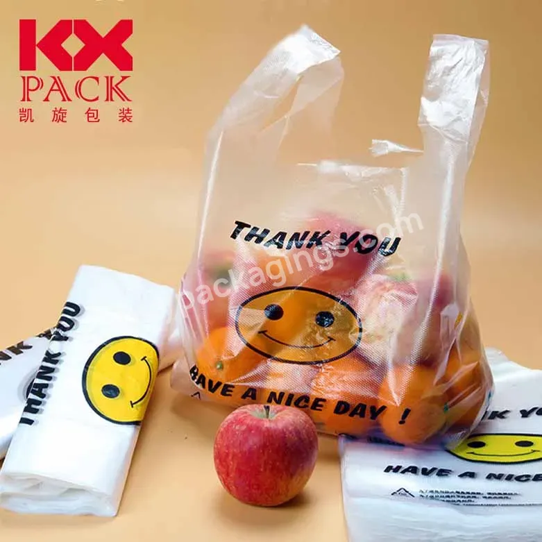 Large Smile Plastic Reusable & Disposable Waterproof Grocery T-shirts Small Carry-out Shopping Bags Bulk Vest Bag - Buy T-shirt Shopping Bag,Carry Out Shopping Bag,Grocery Bag.
