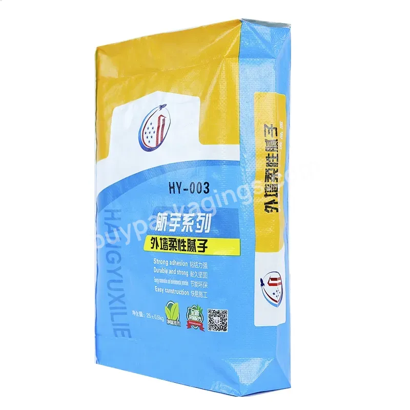 Latest Design Square Shape Pp Woven Bag With Custom Printing Laminated Waterproof Pp Woven Bags For Putty Powder - Buy Pp Woven Bags For Putty Powder,Laminated Waterproof Pp Woven Bags,Square Shape Pp Woven Bag.