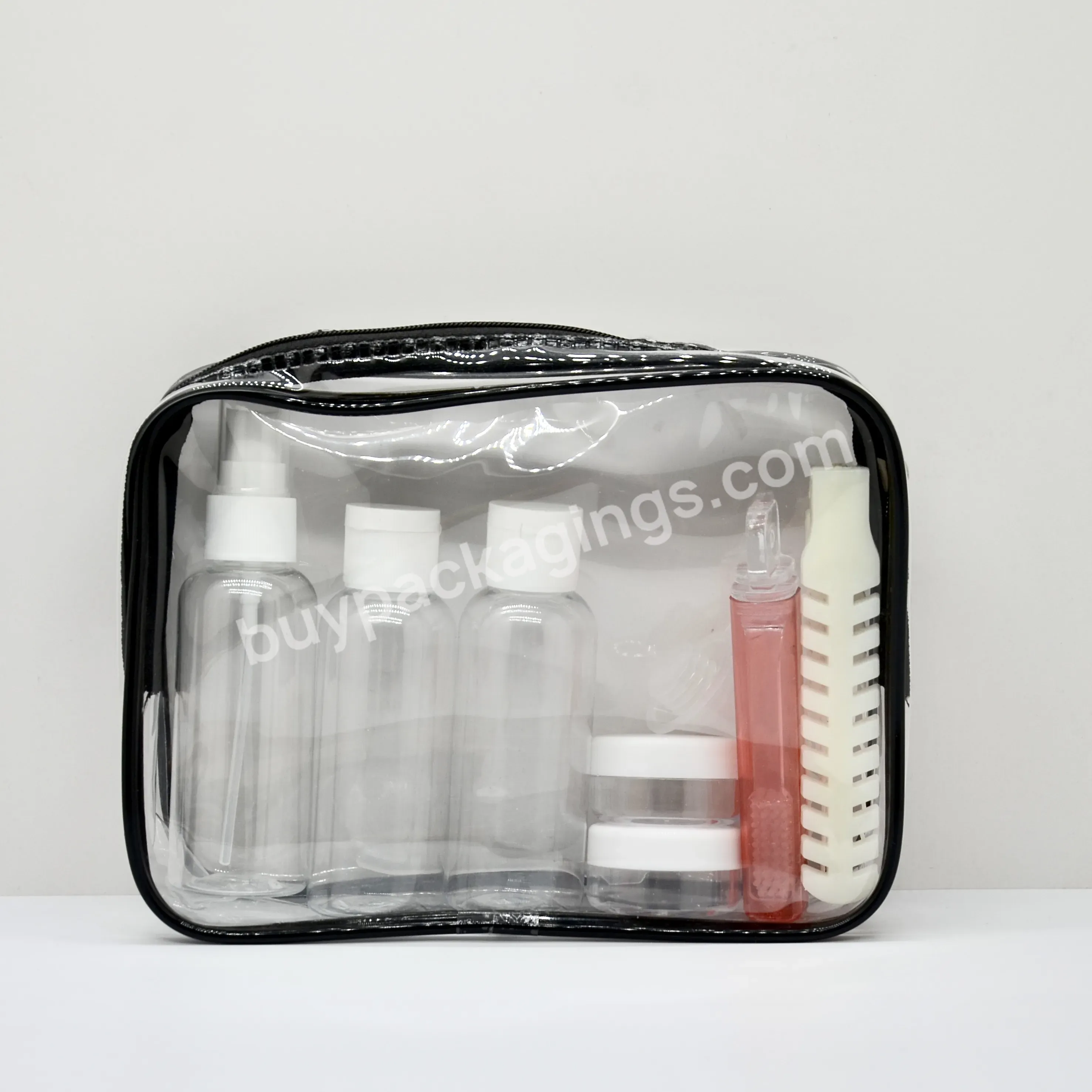 Leak-proof Toiletry Containers Cosmetic Travel Cosmetic Packing Bottle Custom Plastic Travel Bottles With Toothbrush And Comb - Buy Custom Travel Bottle Set,Travel Cosmetic Packing,Travel Bottles With Toothbrush And Comb.