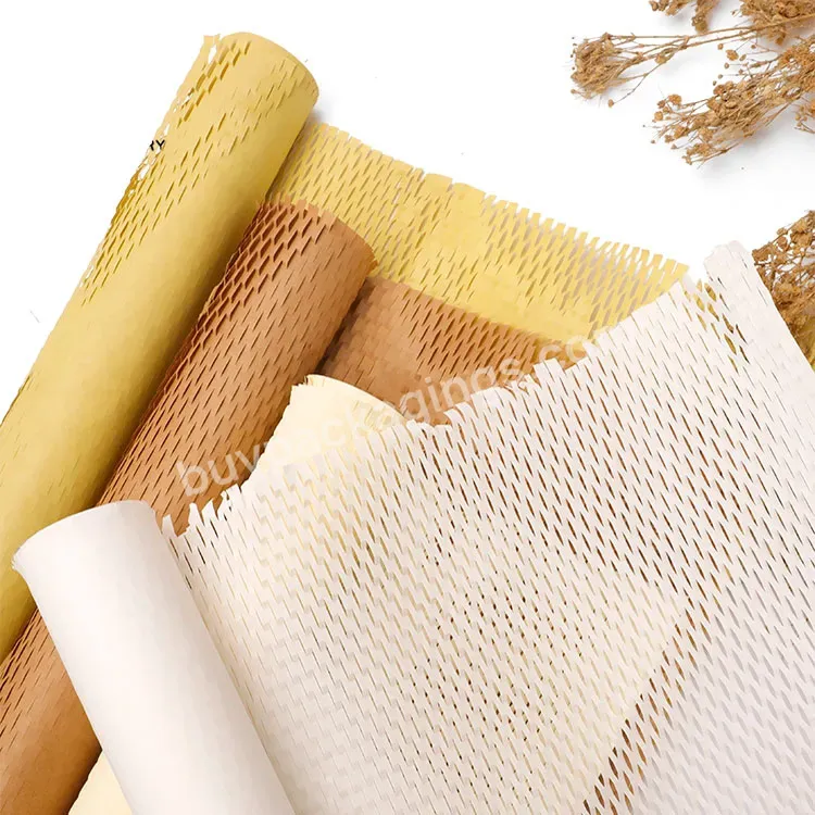 Lightweight Protective Packaging Brown Honeycomb Wrapping Paper Paper Perforated Packing Paper For Protect Fragile Items - Buy Paper Perforated-packing Paper,Kraft Paper Honeycomb Wrapper,Brown Honeycomb Wrapping Paper.