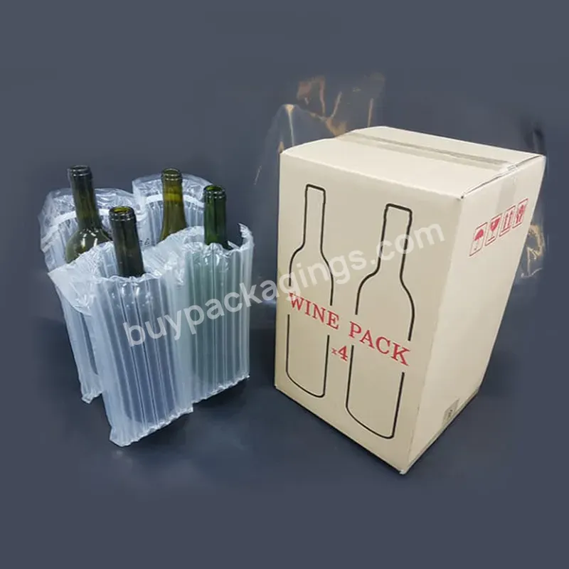 Lightweight Shock Wrap Bottles Absorbers Air Column Bag Bubble Air Protection - Buy Long Distance Transport Bottles Protection Air Column Inflatable Packaging,E-commerce Shipping Packing Bubble Bottles Air Protection Wrap Column Bag,Inflatable Packag
