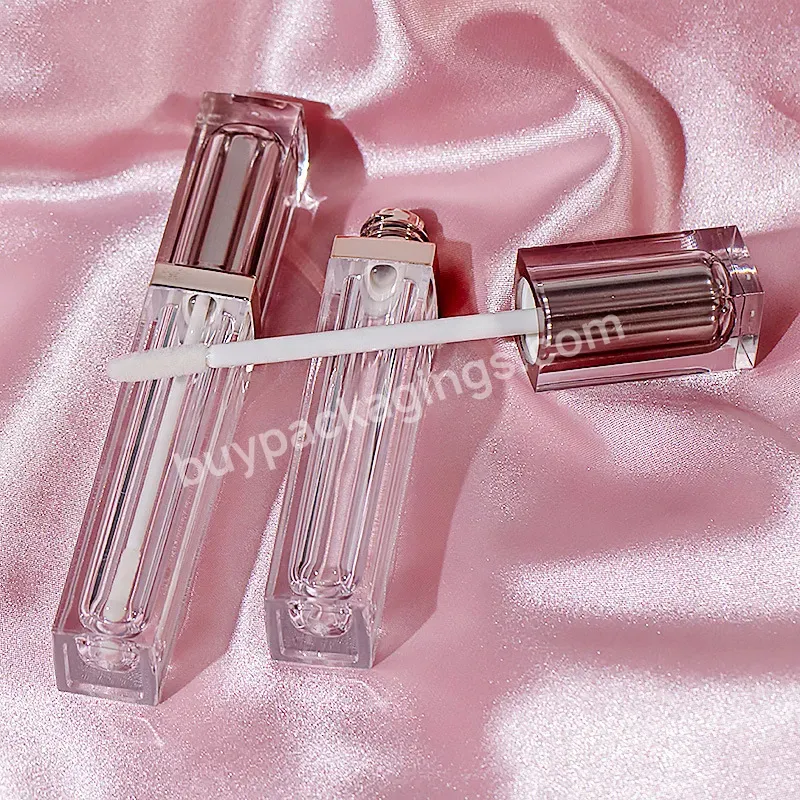 Lip Gloss Containers Tube Lip Gloss Tube Lip Gloss Tube With Rose Gold Sliver Lid - Buy Lip Gloss Tube Custom,Brush Lip Gloss Tube,Lip Gloss Roller Tube.