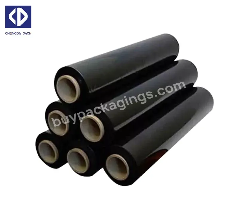 Lldpe Stretch Wrapped Pallet Wrap Black Color Stretch Film - Buy Black Stretch Film,Lldpe Stretch Film,Pe Stretch Film.