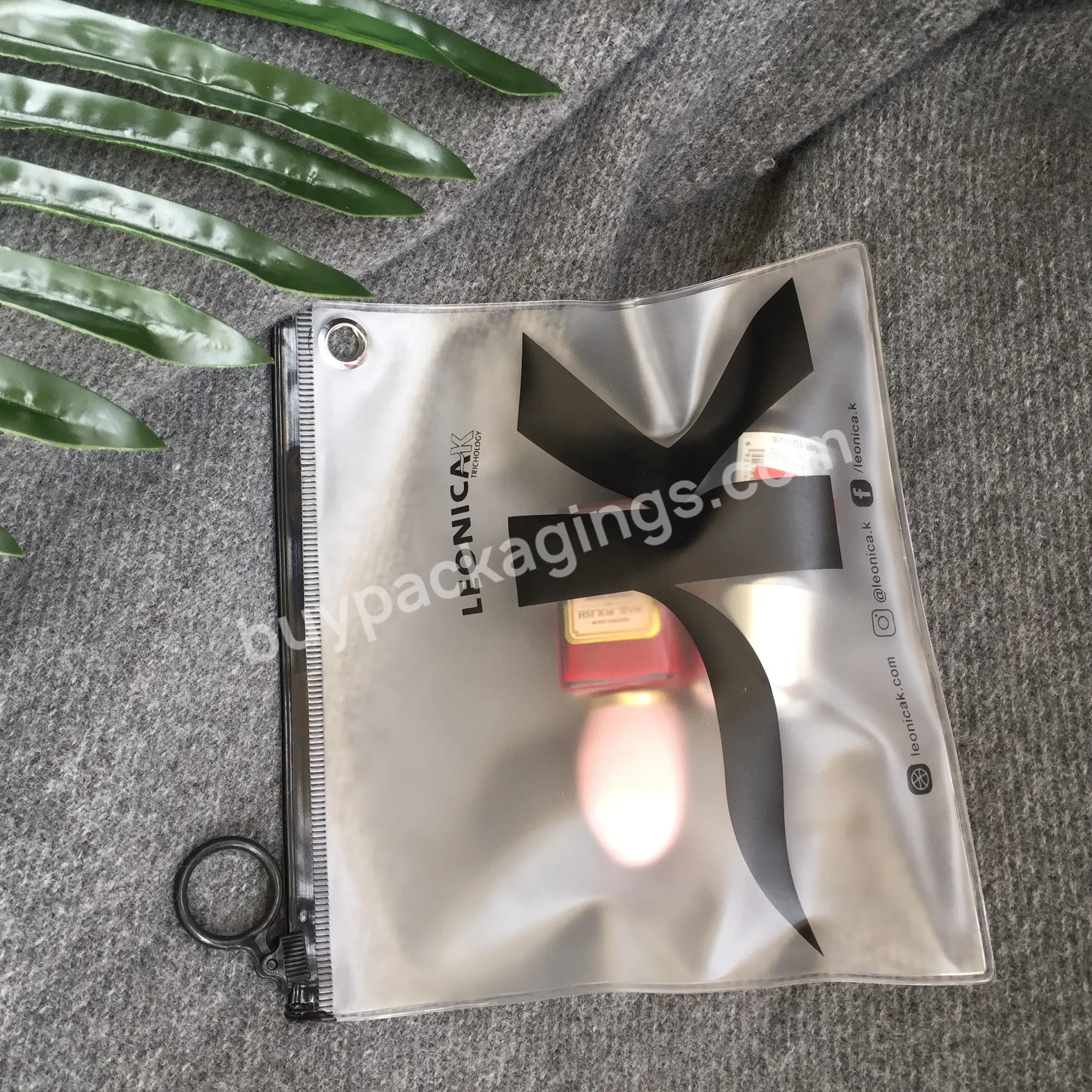 Logo Frosted Pvc Clothing Packaging Plastic Zipper Bag - Buy Zipper Bag,Pvc,Plastic Zipper Bag.