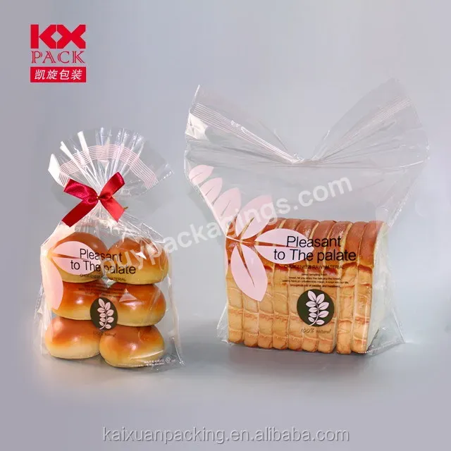 Logo Printing Plastic Clear Bread Packaging Bags - Buy Clear Bread Bag,Plastic Clear Bread Bag,Plastic Clear Bread Packaging Bags.