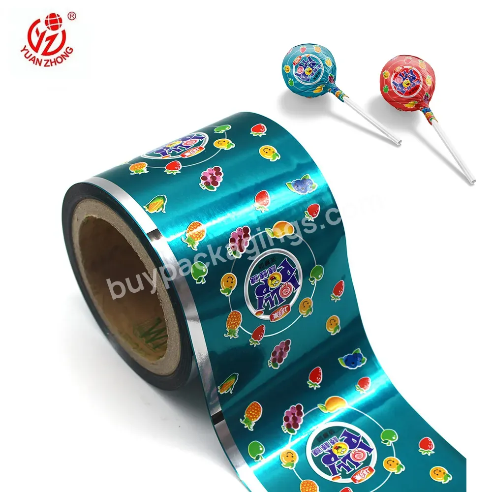 Lollipop Wrapper Packaging Film Printing Your Own Design Plastic Wholesale Metallized Food Packaging Film Roll - Buy Film Packaging,Lollipop Wrapper,Packaging Film Printing.