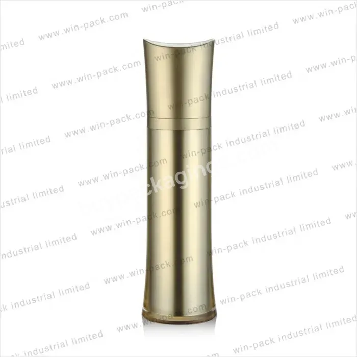 Lotion Pump Bottle 120ml Customized Shiny Gold Color Lotion Package For Skincare Container - Buy Lotion Pump Bottle,Lotion Container 120ml,Plastic Skincare Bottle.