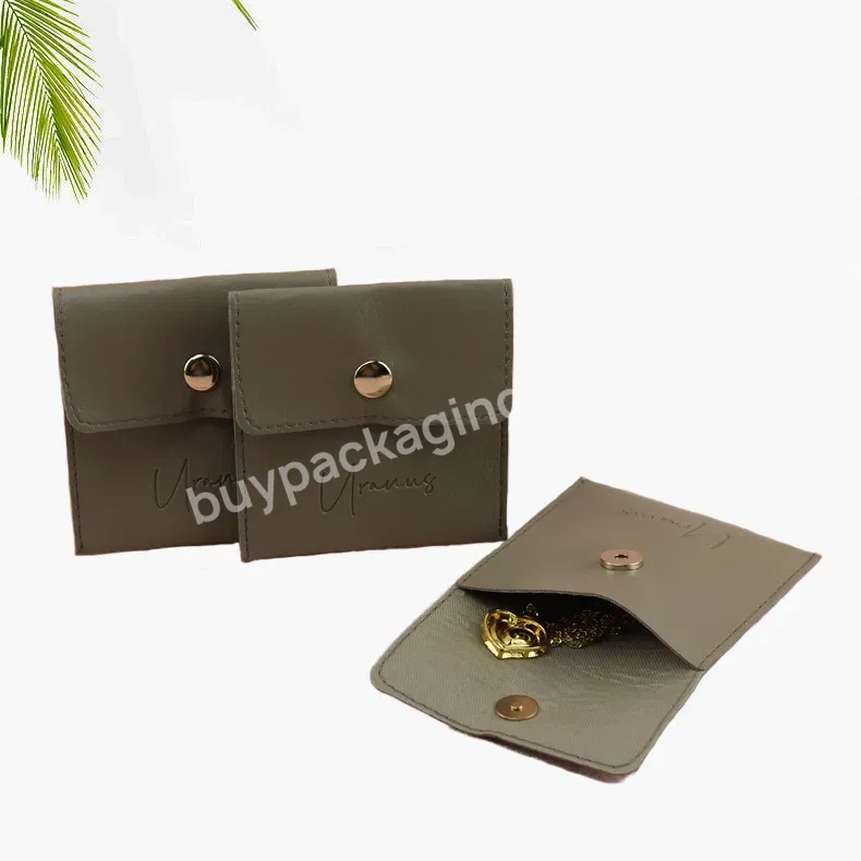 Lovely Jewelry Pouch Microfiber Jewelry Packaging Bag Waterproof Pu Leather With Custom Logo - Buy Personalized Jewelry Bags With Flap Jewellery Pouch Small Cream Beige Waterproof Pu Leather,Custom Jewelry Packaging Pouch Microfiber Bag With Logo Pri