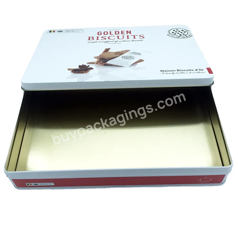Lovely Wholesale Biscuit And Cookies Tin Box - Buy Biscuit And Cookies Tin Box,Colored Metal Tins,Packaging Metal Tin Box.
