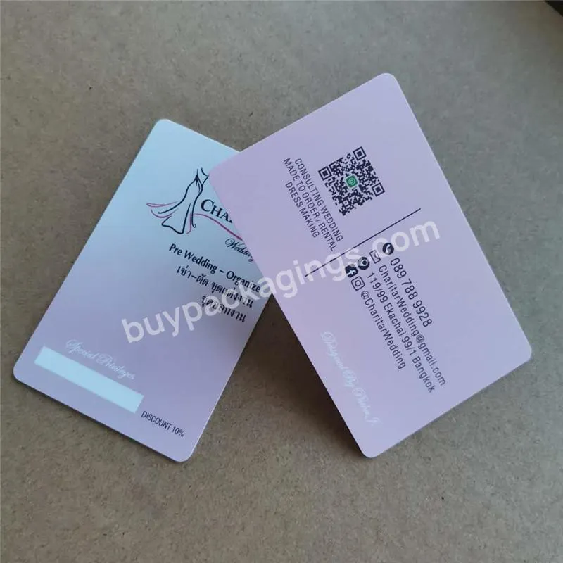 Low MOQ Custom full color plastic  paper namecard business cards printing