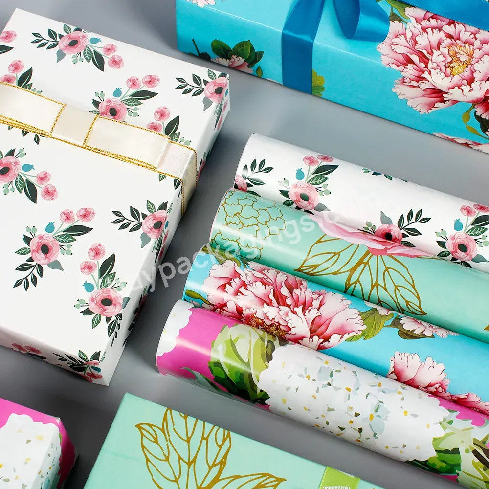 Low Moq Custom Gift Wrapping Paper Roll Sheet For Mother's Day Birthday - Buy Low Moq Custom Gift Wrapping Paper Roll Sheet,Gift Wrapping Paper,Mother's Day Birthday.