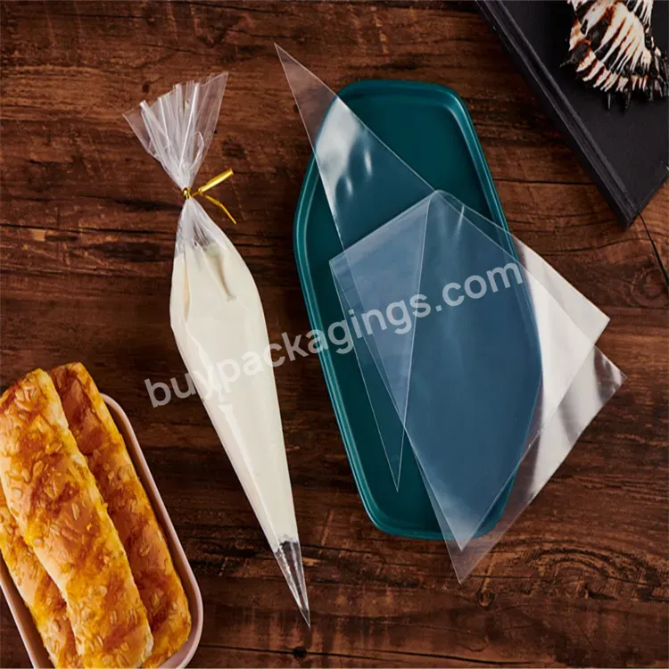 Ltb1325 Piping Bag Cellophane Packaging Bags High Quality Clear Cream Cone Packaging Bag - Buy Cellophane Bags,Piping Bag,Cream Cone Bag.
