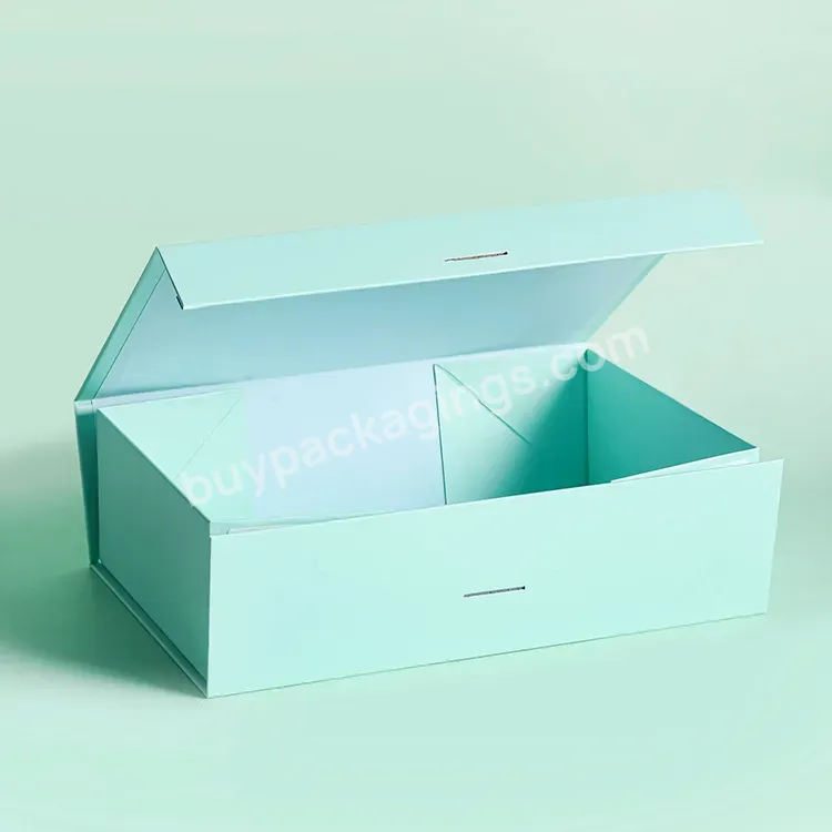 Luxurious Sustainable Packaging Box Folding Magnetic Gift Box With Ribbon Sturdy Luxury Magnetic Boxes - Buy Sustainable Packaging Box,Folding Magnetic Gift Box With Ribbon,Luxury Magnetic Boxes.