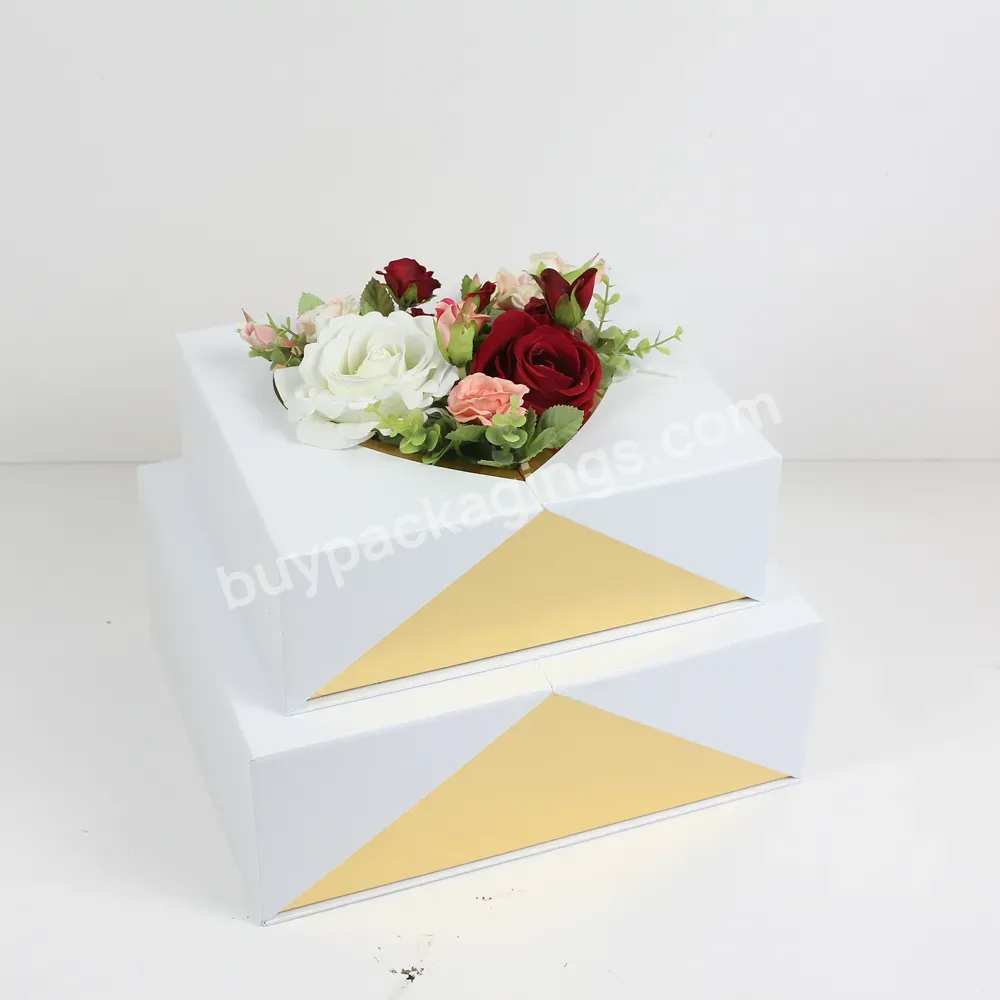 Luxury 2pcs/set Rectangular Flower Gift Paper Box Cardboard Self Erecting Boxes - Buy 2pcs/set Rectangular Flower Gift Paper Box,Flower Gift Paper Box,Cardboard Self Erecting Boxes.