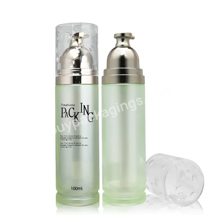 Luxury 30g 50g 100ml 120ml Cosmetic Frosted Toner Bottles Set Face Cream Glass Jar For Skincare Packaging Glass Lotion Bottle - Buy Luxury Lotion Bottles,Fancy Skin Care Packing Sets,Customized Glass Cream Jar.