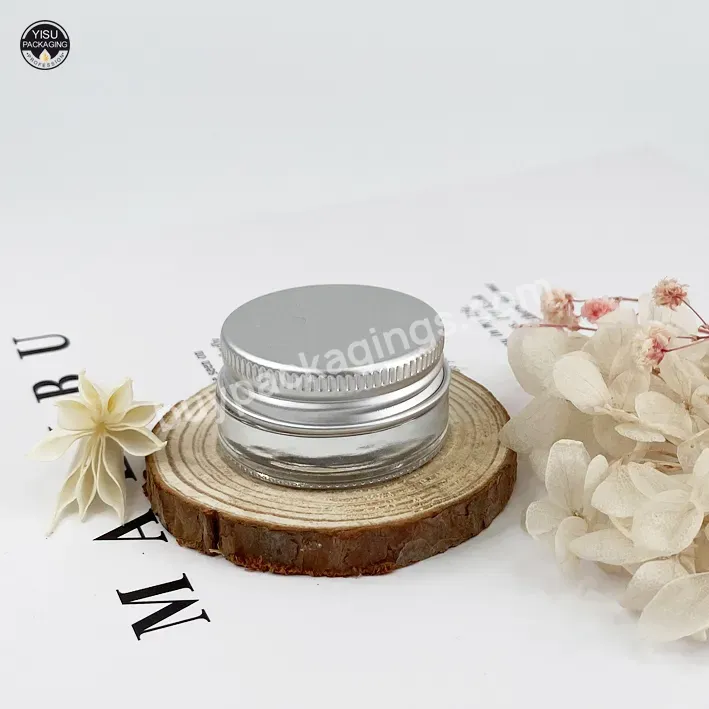Luxury 50 Ml Frosted Cosmetic Packaging Round Pomade Container Cream Glass Jar With Uv Gold Lid - Buy Glass Jar For Cream And Lotions,Glass Jar With Bamboo Screw Top,Slant Glass Cream Jar.