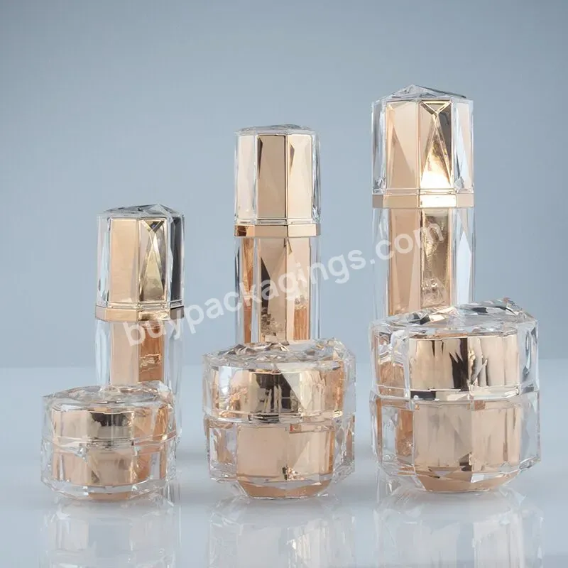 Luxury Acrylic Diamond Cosmetic Jar With Acrylic Lid - Buy Diamond Acrylic Jar,Diamond Acrylic Jar,Forcream.