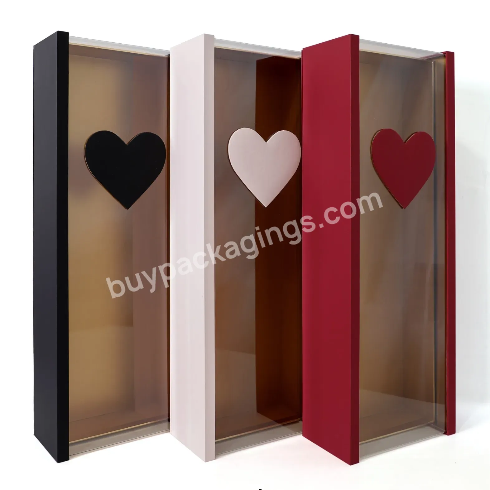 Luxury Acrylic Flower Gift Box Rectangular Paperboard Box With Heart Shape Printed - Buy Acrylic Flower Gift Box,Rectangular Paperboard Box,Box With Heart Shape Printed.