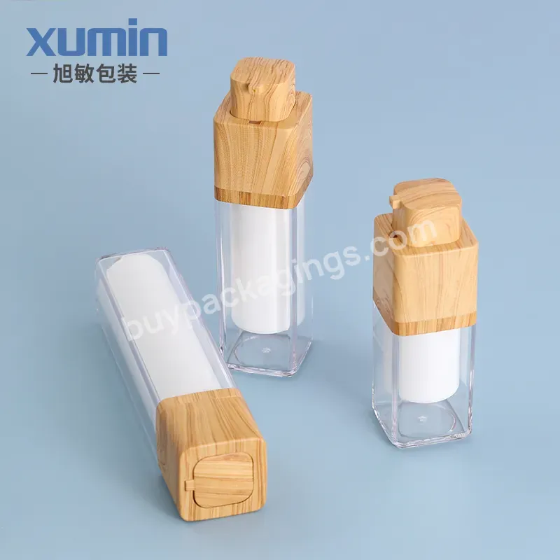 Luxury Airless Pump Bottle Bamboo 15ml 30ml 50ml Bamboo Lotion Pump Bottle For Cosmetics - Buy Airless Pump Bottle Bamboo,Bamboo Lotion Pump Bottle,Bamboo Bottle For Cosmetics.