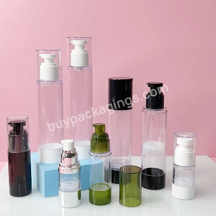 Luxury Airless Pump Cosmetic Bottle 30ml Foundation Airless Pump Bottle Serum Bottle Airless Pump For Skincare