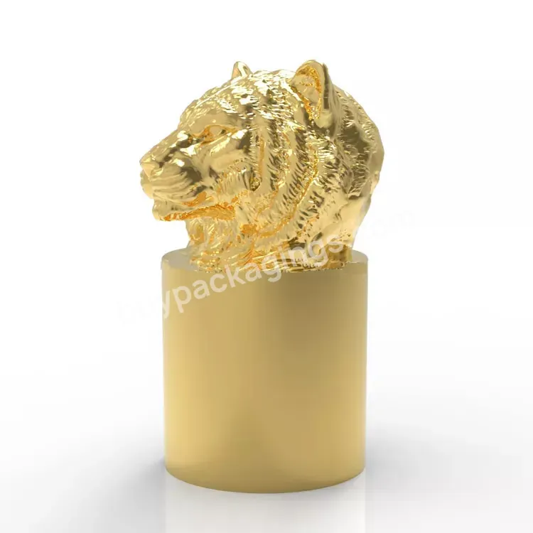 Luxury Animal Perfume Cap Lion Zamac Perfume Cap With Insert - Buy Custom Perfume Metal Lid,Zinc Alloy Perfume Bottle Lid,Luxury Zamac Capping.
