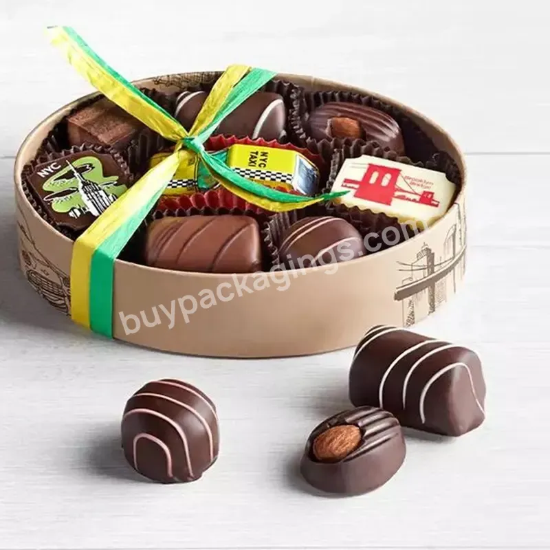 Luxury Chocolate Packaging Box Biodegradable Custom Cardboard Gift Box With Ribbon For Food Packaging - Buy Food Packaging,Luxury Chocolate Box,Custom Cardboard Box.