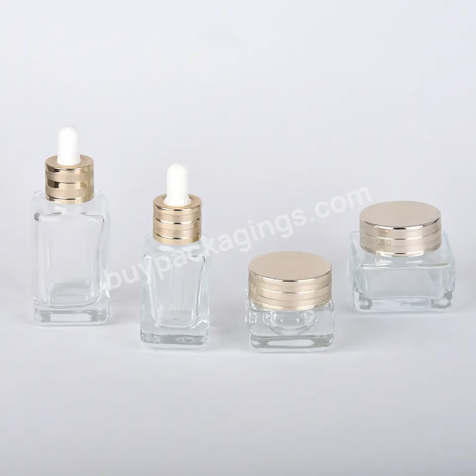 Luxury Cosmetic Glass Bottle Dropper Gold Transparent 30ml 50ml Square Frosted Glass Oil Dropper Bottle - Buy Dropper Bottle,Glass Dropper Bottle,Luxury Cosmetic Glass Bottle Dropper Gold Transparent 30ml 50ml Square Frosted Glass Oil Dropper Bottle.