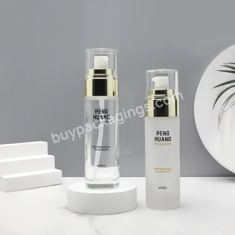 Luxury Cosmetic Glass Lotion Bottle Container Skin Care Packaging Serum Lotion Bottle With Pump - Buy Luxury Skincare Packaging Bottle,Lotion Bottle Glass,Fancy Lotion Bottles.