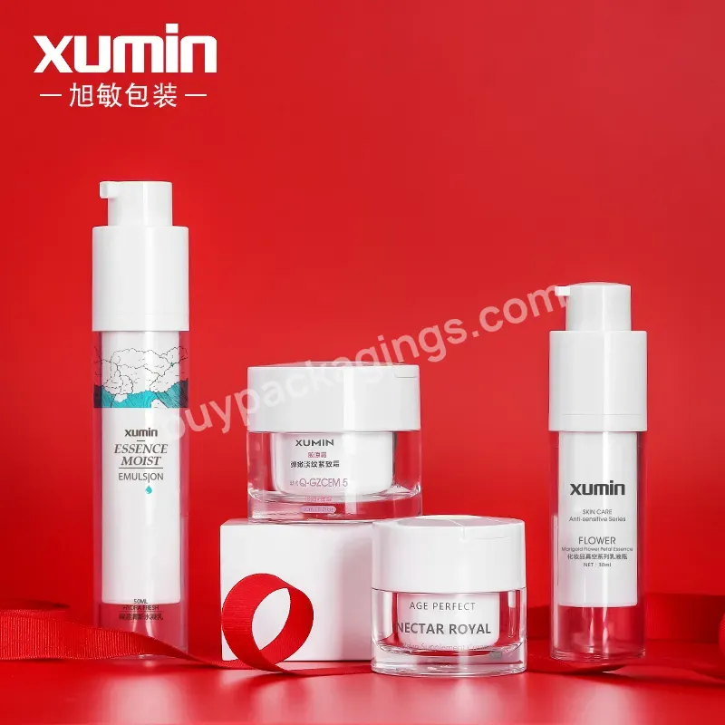 Luxury Cosmetics Airless Pump Bottles And Jars Set Eye Cream Container Face Cream Jar With Spoon - Buy Cosmetics Bottles And Jars Set,Luxury Cosmetics Bottle,Airless Pump Bottle Cosmetic.