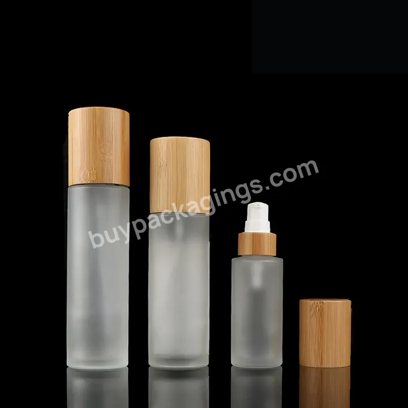 Luxury Cosmetics Packaging Glass Bottle Sets Bamboo Lid Cream Jar And Pump Spray Bottle Set Skincare Face Cream Lotion Bottle - Buy Luxury Cosmetics Packaging Glass Bottle Sets Bamboo Lid,Cream Jar And Pump Spray Bottle Set,Skincare Face Cream Lotion