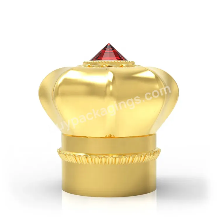 Luxury Crown Perfume Zamac Fancy Perfume Cap Metal Cap For Glass Bottle - Buy Zamac Cap For Perfume Bottle,Zinc Alloy Perfume Cover,Custom Perfume Lid.