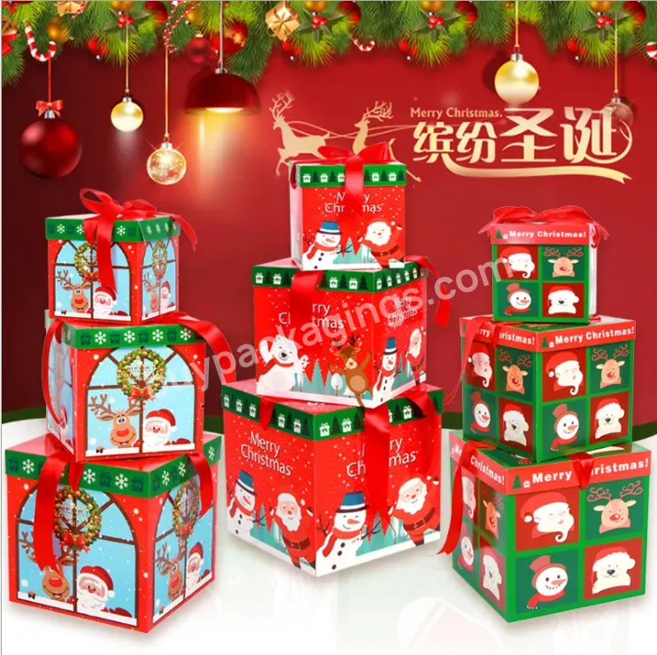 Luxury Custom Logo Cardboard Paper Christmas Packaging Gift Box For Christmas - Buy Christmas Packaging Gift Box,Packaging Boxes For Christmas,Christmas Box.