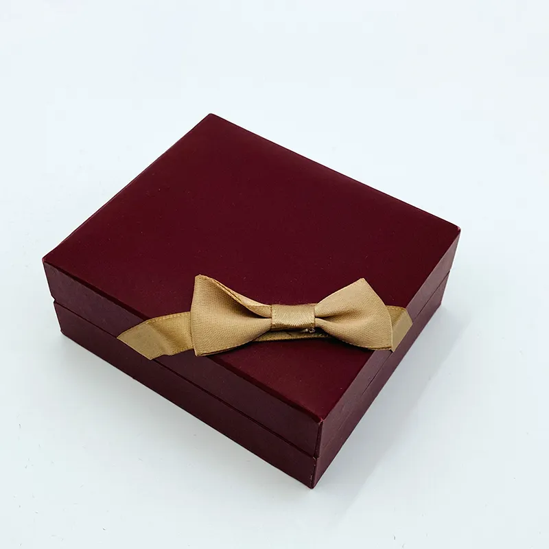 Luxury custom Ring jade pendant packing led light leather jewelry ring box led light Jewelry Box packaging