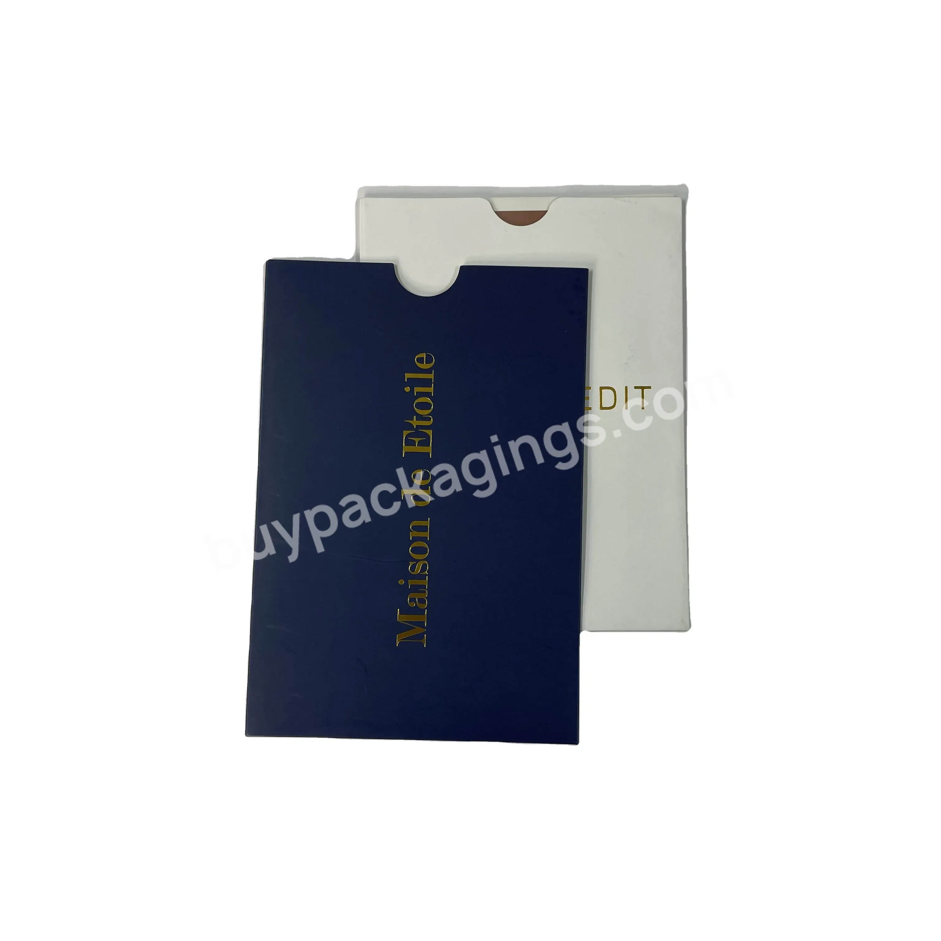 Luxury Custom Thick Quality Embossed Logo Rectangular Black Card Envelope - Buy Black Card Envelope,Embossed Logo,Kraft String Tie Envelope.