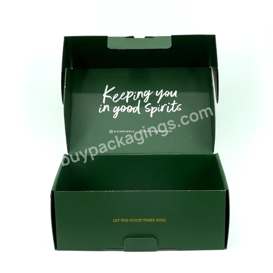 Luxury Customized Folding Type Corrugated Paper Box With Golden Logo For Items Packaging - Buy Golden Logo For Items Packaging,Recycled Kraft Folding Box,Corrugated Shipping Box Printed Logo Gift Clothing Box.