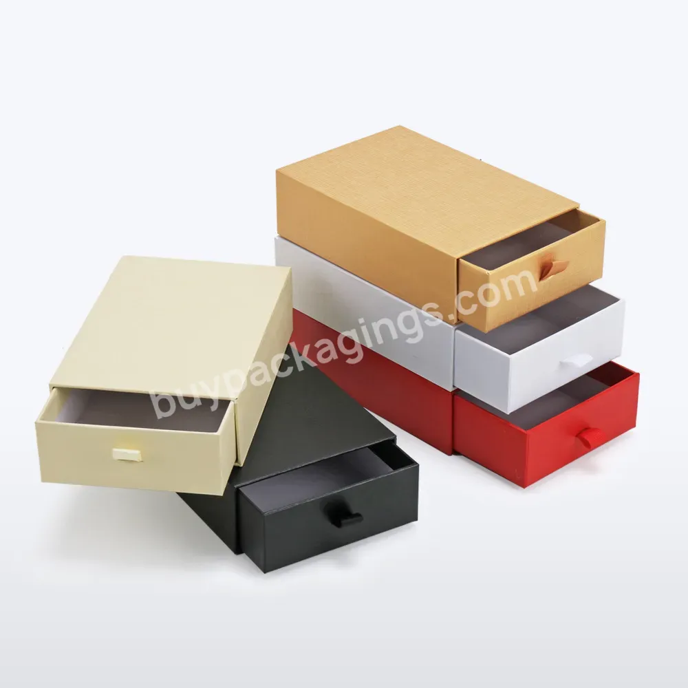 Luxury Drawer Gift Cosmetics Packaging Cardboard Rigid Drawer Paper Box - Buy Custom Printed Paper Rigid Pull Out Boxes,Paper Drawer Box,Cheap Gift Boxes.