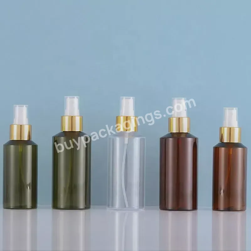 Luxury Empty Pet Manufacturing Clear Pump Bottle Fine Mist Hair Oil Spray Bottle Cosmetic Plastic Bottles Luxury Wholesale