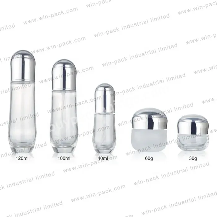 Luxury Glass Cream Jar For Cosmetic Packaging 30ml 50ml Jar - Buy Cream Jar,Amber Glass Cream Jar,Glass Cream Jar For Cosmetic Packaging.