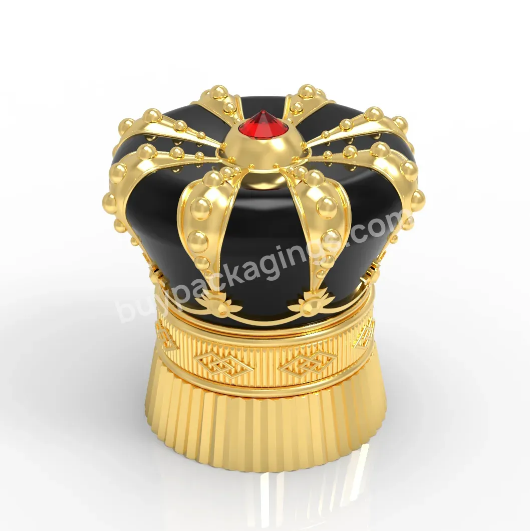 Luxury Middle East Dubai Crown Perfume Cap Zinc Alloy Perfume Bottle Cap - Buy Zinc Alloy Perfume Cap,High Quality Perfume Bottle Lid,Zamac Perfume Cap.