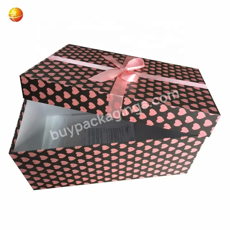 Luxury Packaging Custom Wedding Dresses Ribbon Magnetic Big Packaging Gift Box With Hot Stamp Golden Logo - Buy Wedding Dresses Packaging Box,Wedding Dress Gift Box,Wedding Dresses Packaging Box.