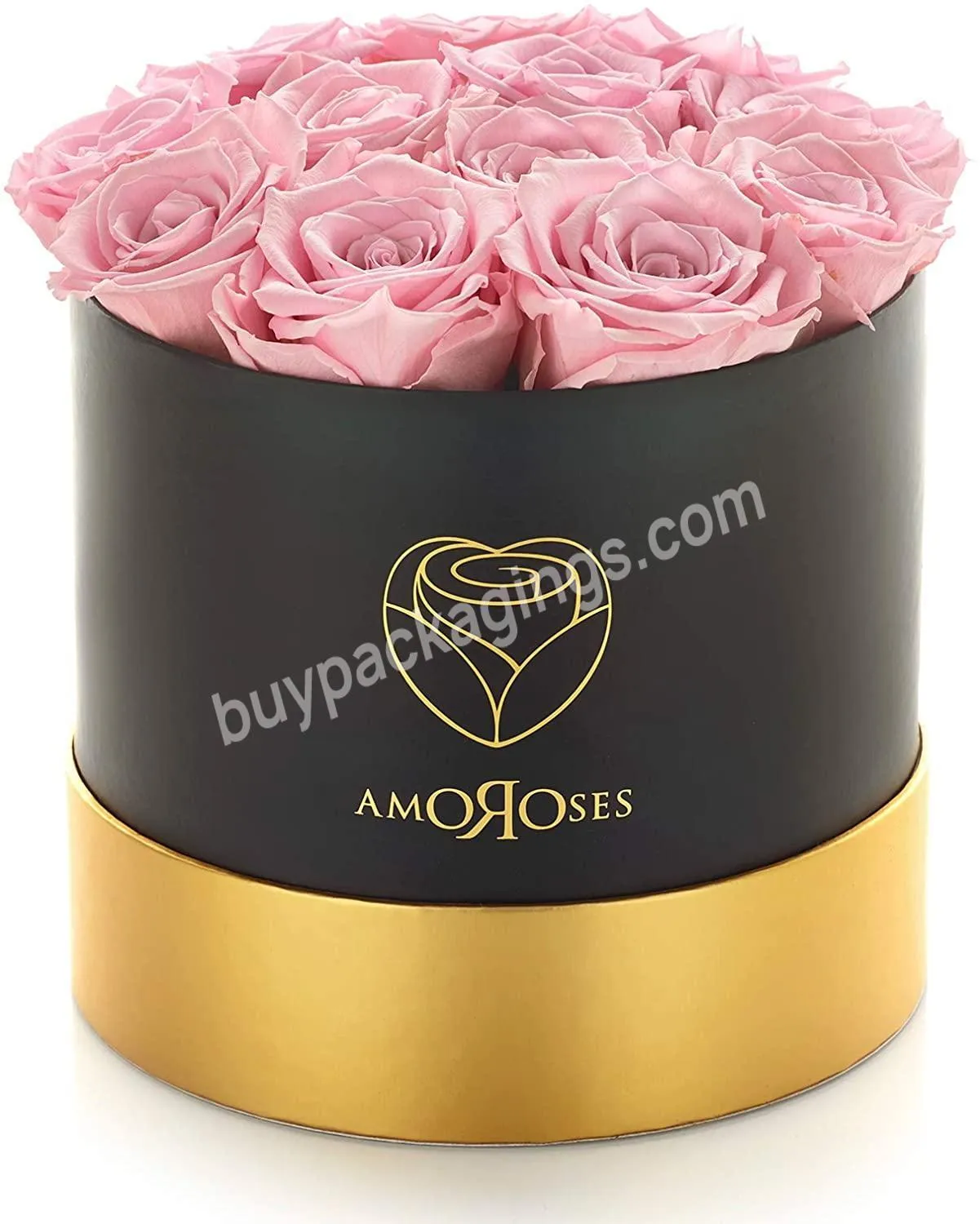luxury real preserved roses exchange round hat boxes wholesale rose gift for her flower arrangement