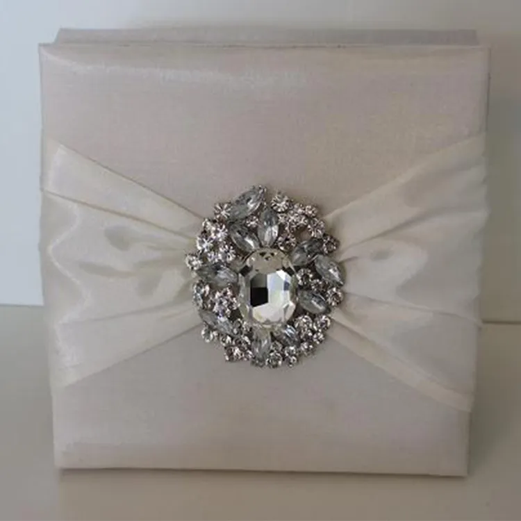 luxury rigid packaging wholesale silk invitation boxes
