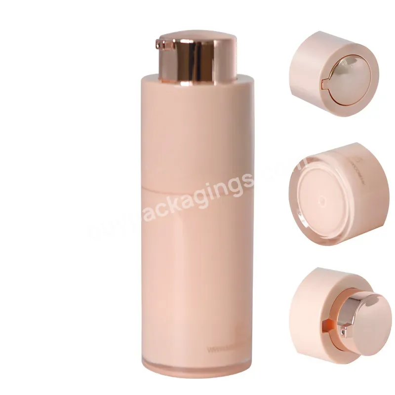 Luxury Rotating Airless Bottle Refillable 15ml 30 Ml Round Pink Cosmetic Lotion Pump Bottle 1oz 50ml 30ml Airless Pump Bottle - Buy Airless Pump Bottle,15ml 30ml 50ml Lotion Luxury White Serum Pump Cosmetic Airless Pump Bottle,Custom 15ml 30ml 50ml W