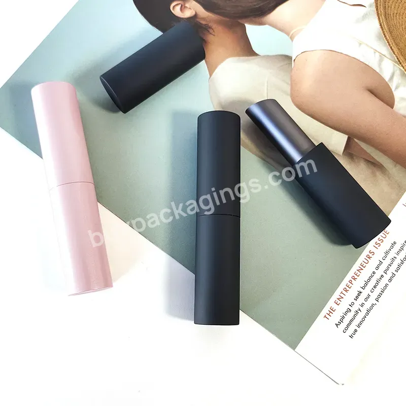 Luxury Round Refillable Lipstick Tube Refillable Lipstick Packaging With Magnet Switch - Buy Custom Lipstick Tubes,Empty Magnetic Lipstick Tube,Custom Vintage Lipstick Empty Tube.